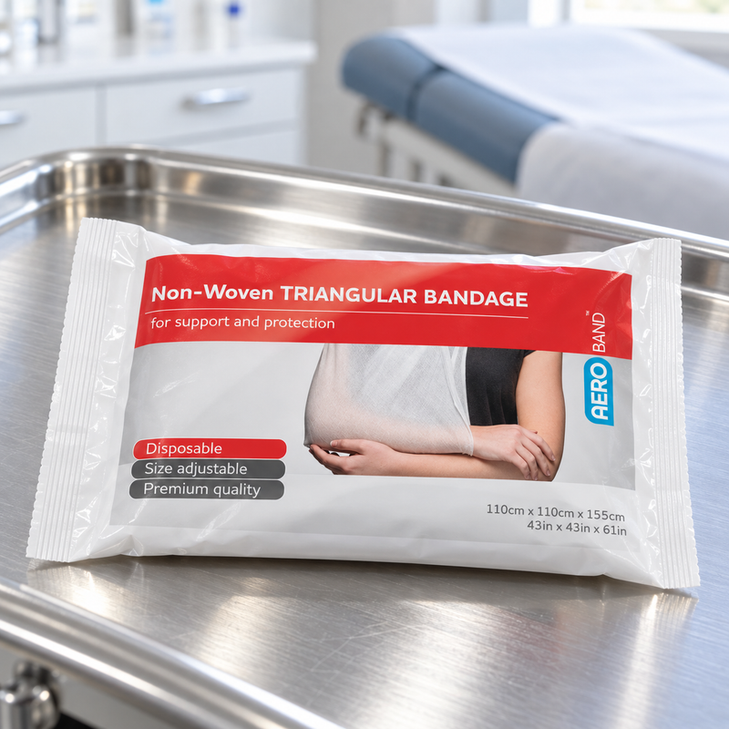 AEROBAND Non-Woven Triangular Bandage 110 x 110 x 155cm – Bag of 10