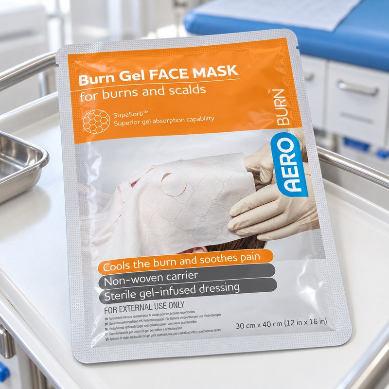 AEROBURN Burn Gel Face Mask 30 x 40cm