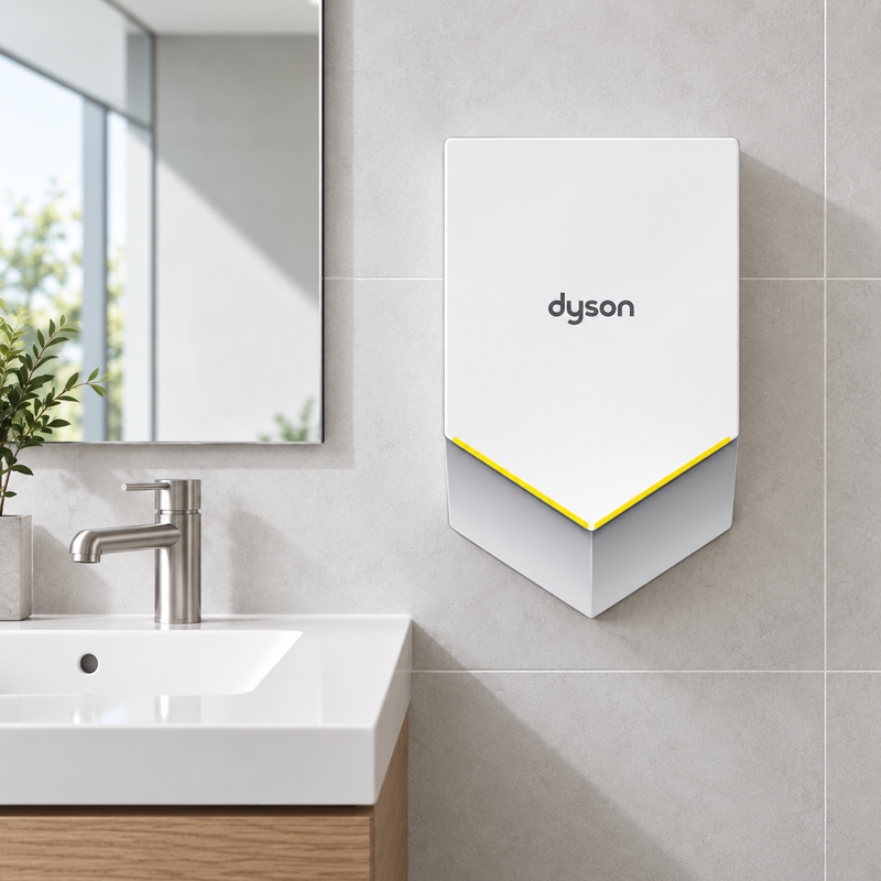Dyson Airblade V Quiet Hand Dryer (White)