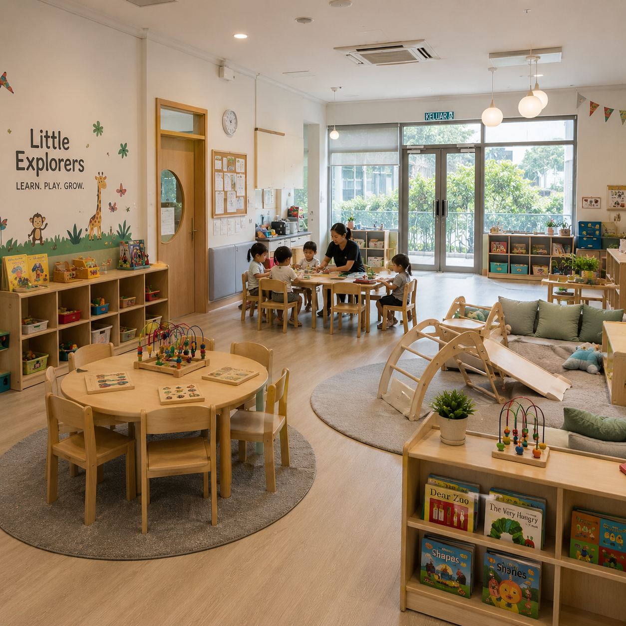 Childcare – Childcare centre hygiene solutions in a colourful early learning classroom