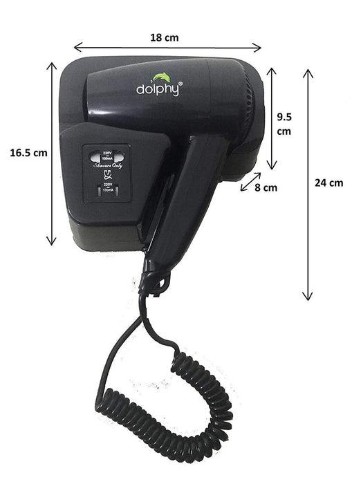 Dolphy Wall Mount Hair Dryer (1200W)