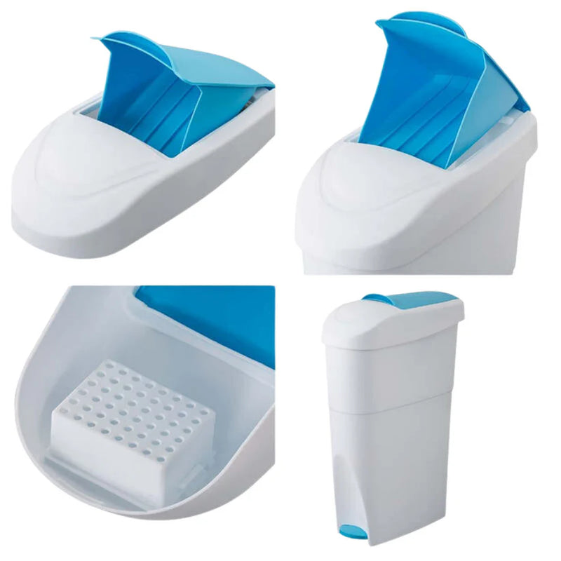 Dolphy Sanitary Bin with Peddle Sky-Blue - 18L Australia