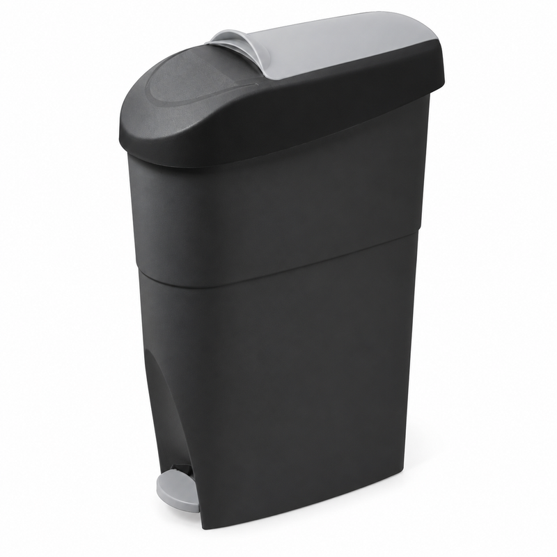 Dolphy Sanitary Bin with Peddle Black and Gray - 18L Australia