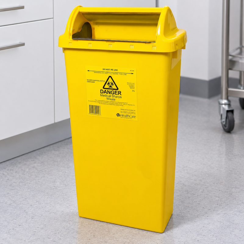 EasyCollect 25L Sharps Container Carton of 3 | Safe & Compliant Sharps Disposal Solution