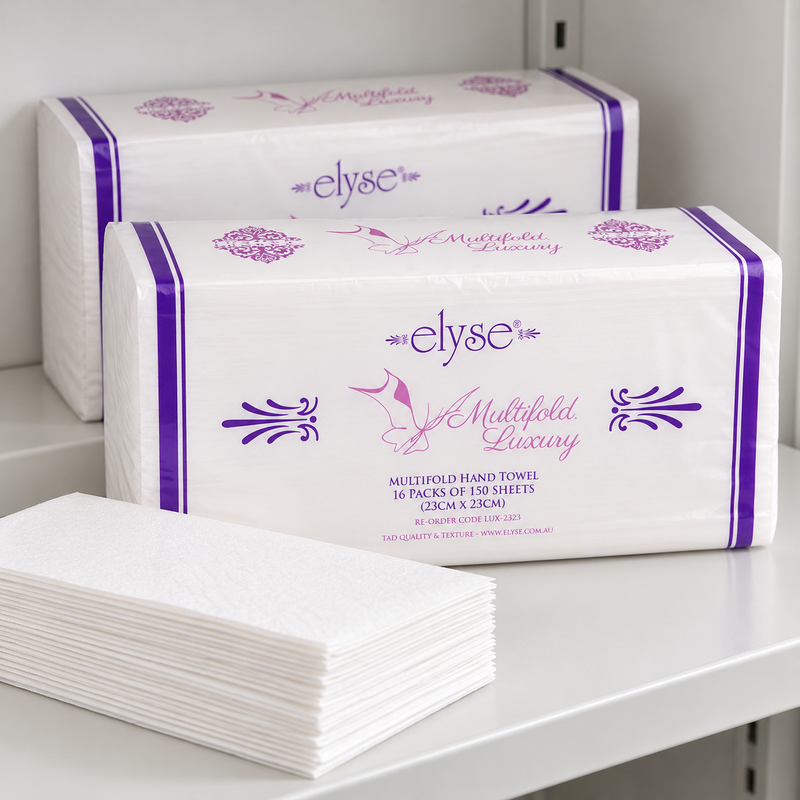 Elyse Tad Multifold Hand Towel – 150 Sheets x 16 Packs (Lux-2323)