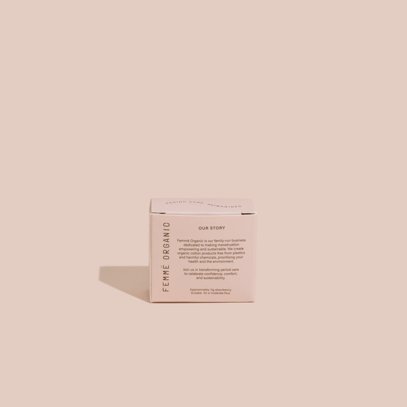 Femmé Organic Regular Tampons – Pack of 6 (CTN 45)