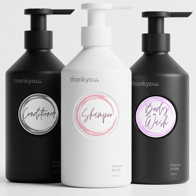 THANKYOU FOREVER BOTTLE STICKERS (3 x Stickers)