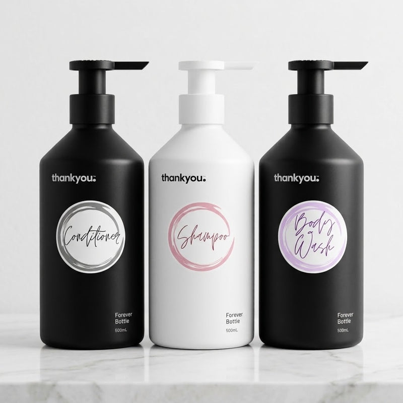 THANKYOU FOREVER BOTTLE STICKERS (3 x Stickers)