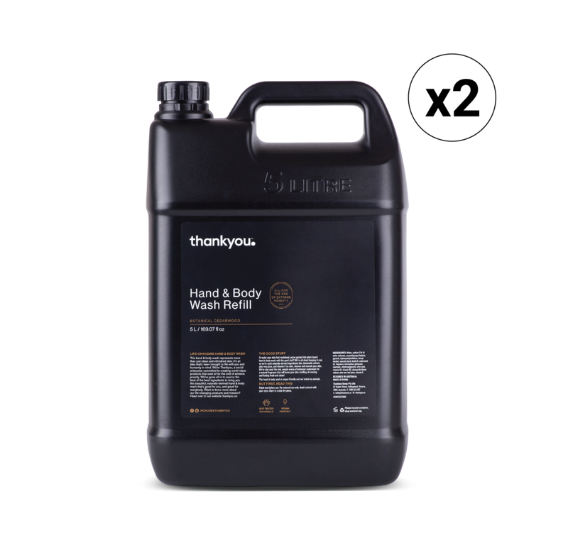 Thankyou Amenities Hand & Body Wash 5L Refill - Botanical Cedarwood (CTN 2)