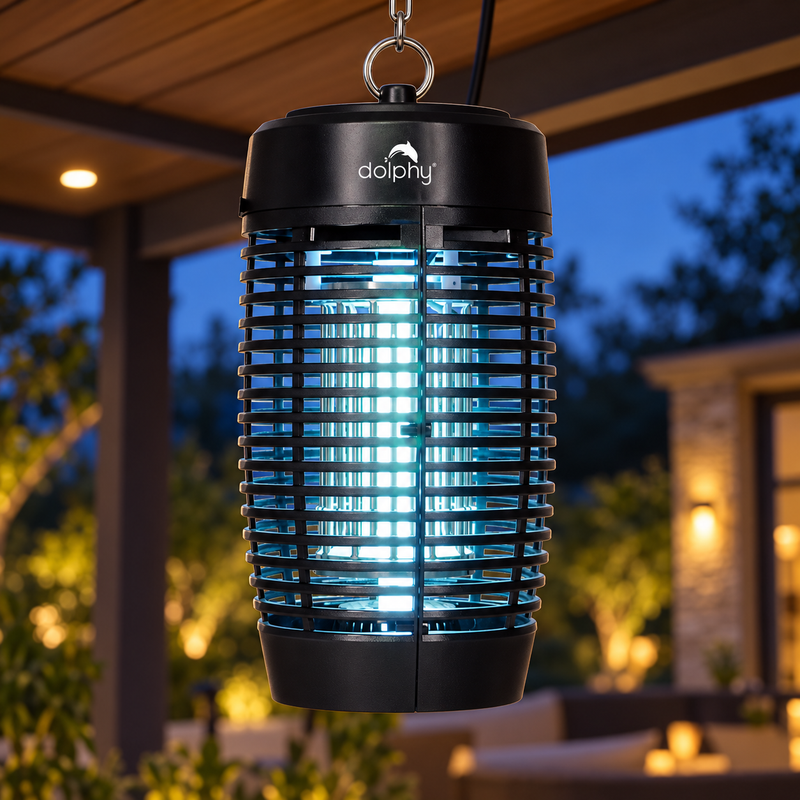 Dolphy Outdoor Bug Zapper 19W UV Electric Insect Killer Lamp 80m²