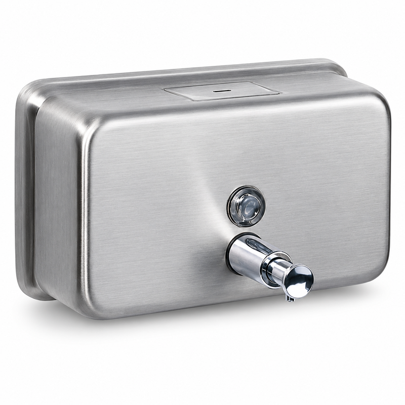 Stainless Steel Soap Dispenser - Horizontal