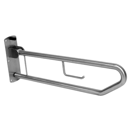 ASI JDMACDONALD GRAB RAIL – TOILET DROP DOWN WITH TOILET ROLL HOLDER 800 X 300 MM