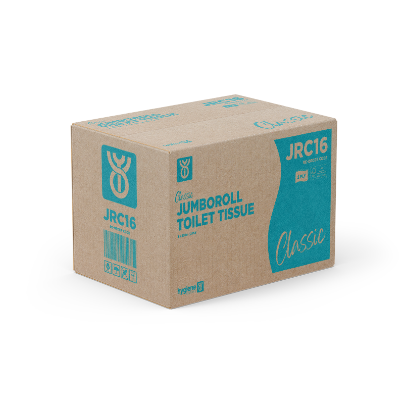 Hygiene Systems Classic Jumbo Roll 2ply (8 rolls per carton)