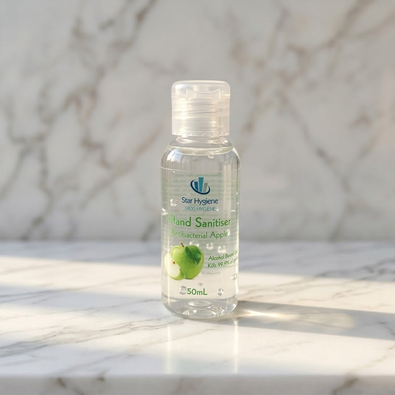 Star Hygiene Hand Sanitiser Gel 50ml | 70%+ Alcohol Antibacterial Hand Sanitiser