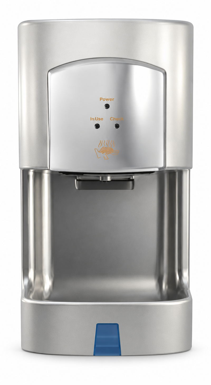 JetMAX High Speed Hand Dryer Satin Silver With Chrome