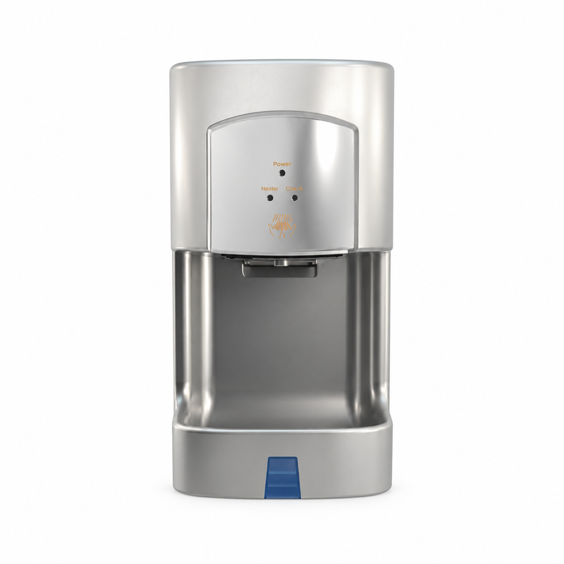 JetMAX High Speed Hand Dryer Satin Silver With Chrome