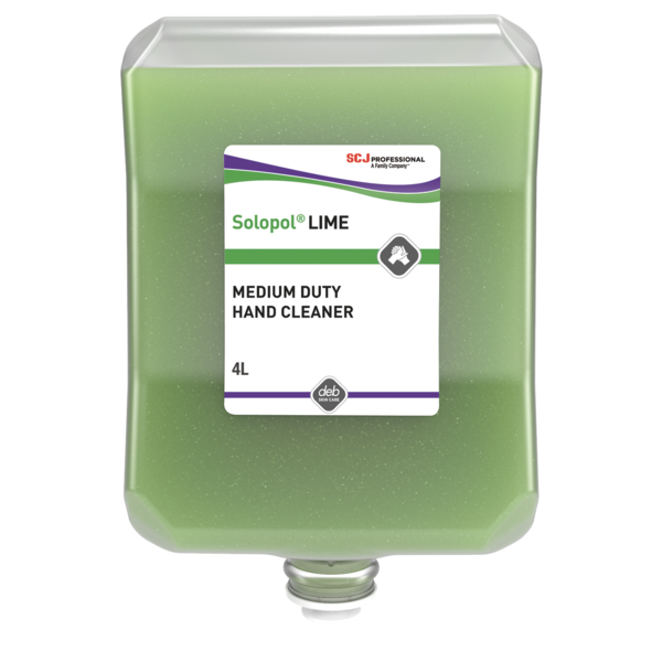 Solopol® Lime 4L Hand Cleaner (CTN 4) | Heavy-Duty Solvent-Free Industrial Hand Wash