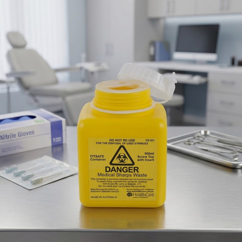 FITSAFE™ Container 500ml Screw Top with Insert