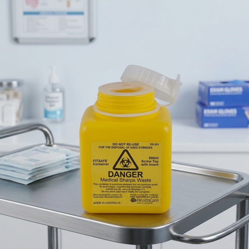 FITSAFE™ Container 500ml Screw Top with Insert