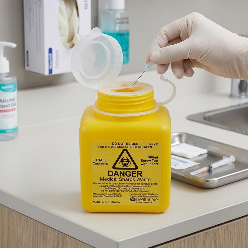FITSAFE™ Container 500ml Screw Top with Insert
