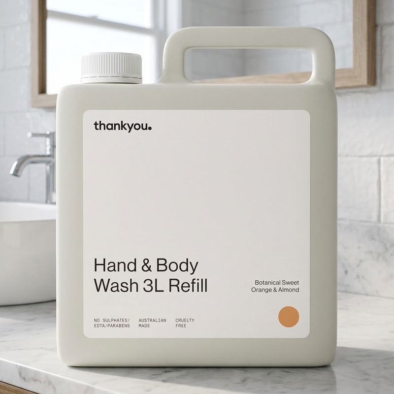 Thankyou Hand & Body Wash 3L Refill Sweet Orange & Almond – Case of 2