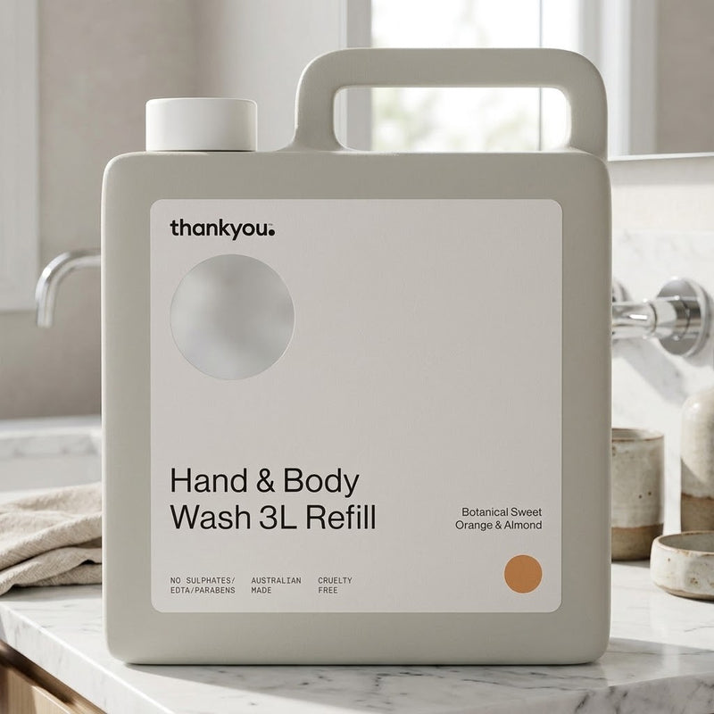 Thankyou Hand & Body Wash 3L Refill Sweet Orange & Almond – Case of 2