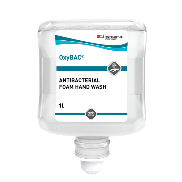Oxybac Foam Wash 1L (CTN 6) | Antibacterial Hand Soap, Perfume-Free