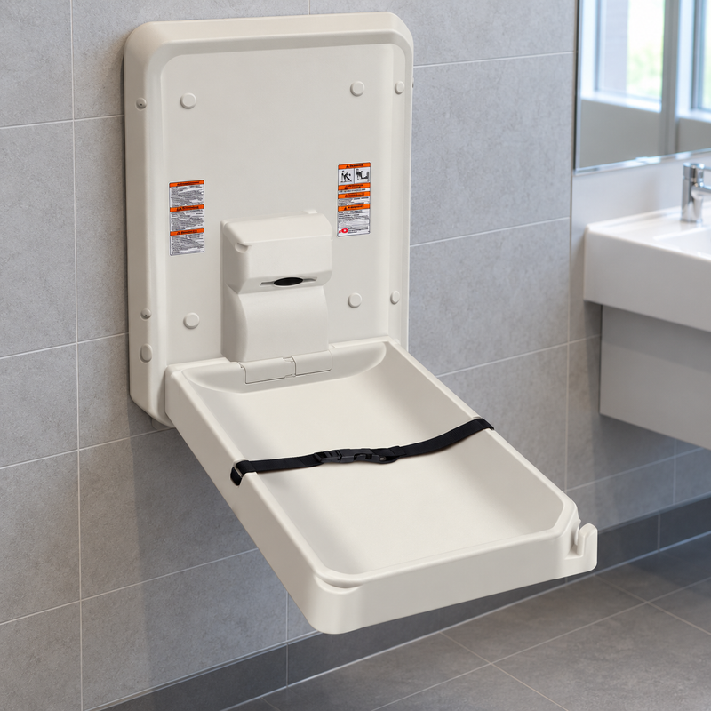 Baby Changing Station, Vertical Plastic – Surface Mounted (10-9015)