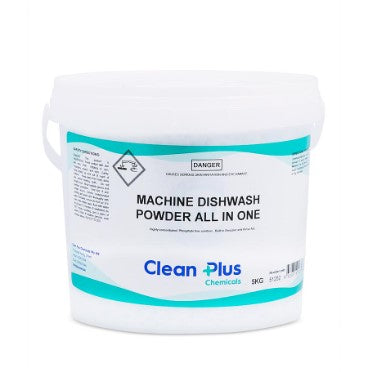Clean Plus Phosphate Free Machine Dishwash Powder (All In One – 5kg)