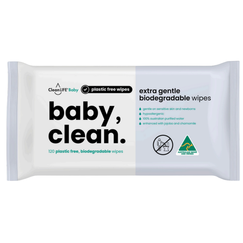 CleanLIFE Baby Clean 120 Commercial Wipes Pack (CTN 12)