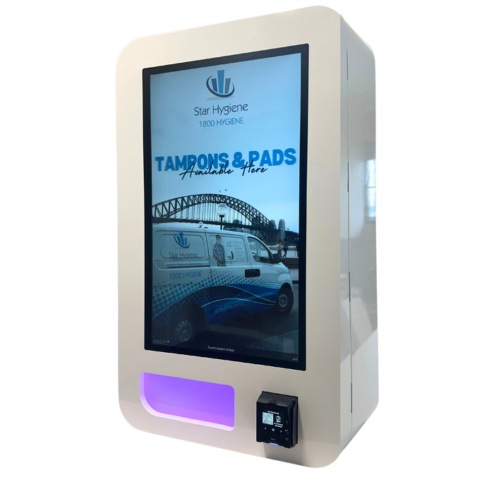 STAR HYGIENE LARGE SMART CASHLESS VENDING MACHINE WITH ADVERTISING POTENTIAL