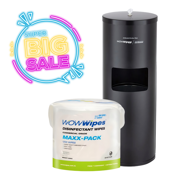 WOW WIPES & DISPENSER BUNDLE