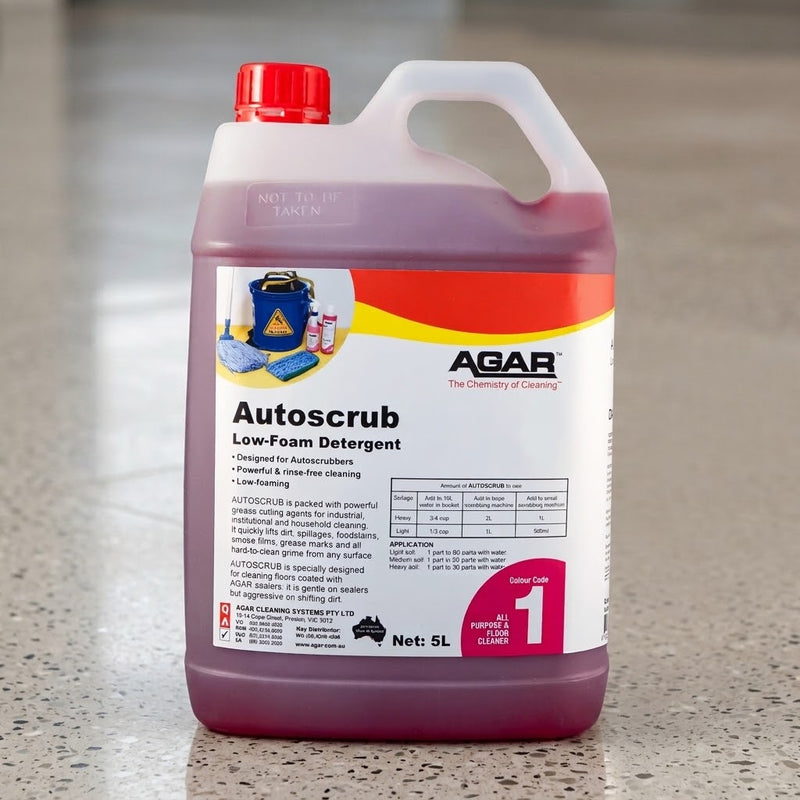 Agar Autoscrub Floor Cleaner – Low-Foaming Industrial Detergent