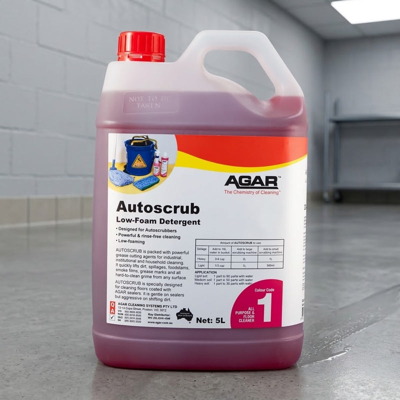 Agar Autoscrub Floor Cleaner – Low-Foaming Industrial Detergent
