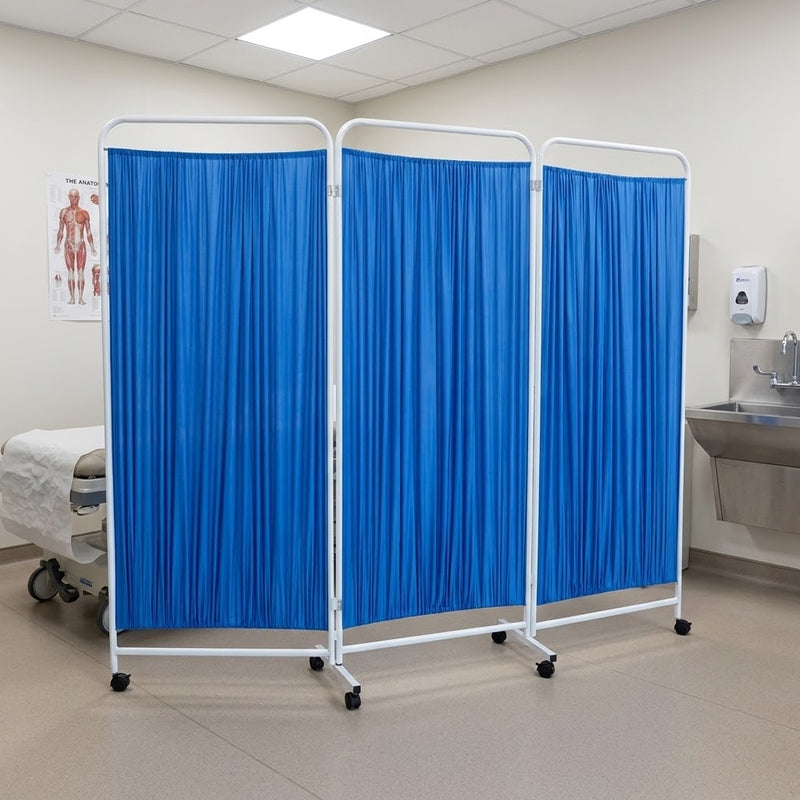 3-Panel Mobile Privacy Screen 219 x 180 x 15cm