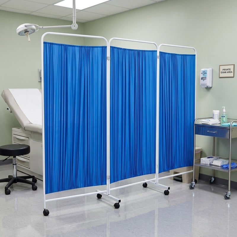 3-Panel Mobile Privacy Screen 219 x 180 x 15cm