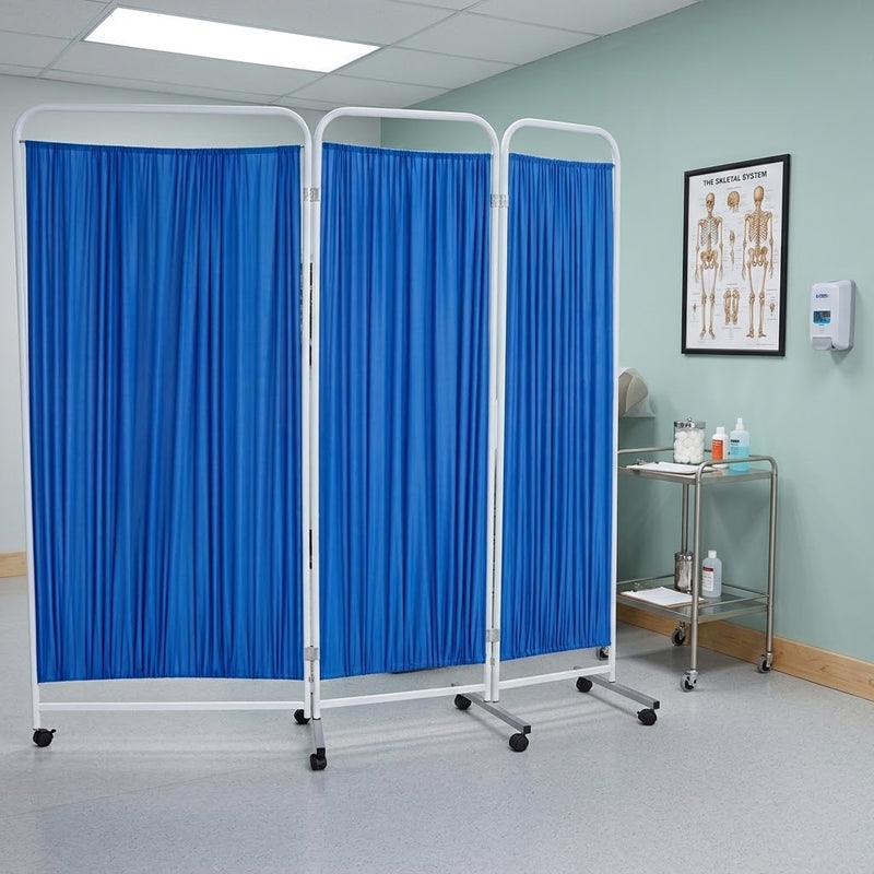 3-Panel Mobile Privacy Screen 219 x 180 x 15cm