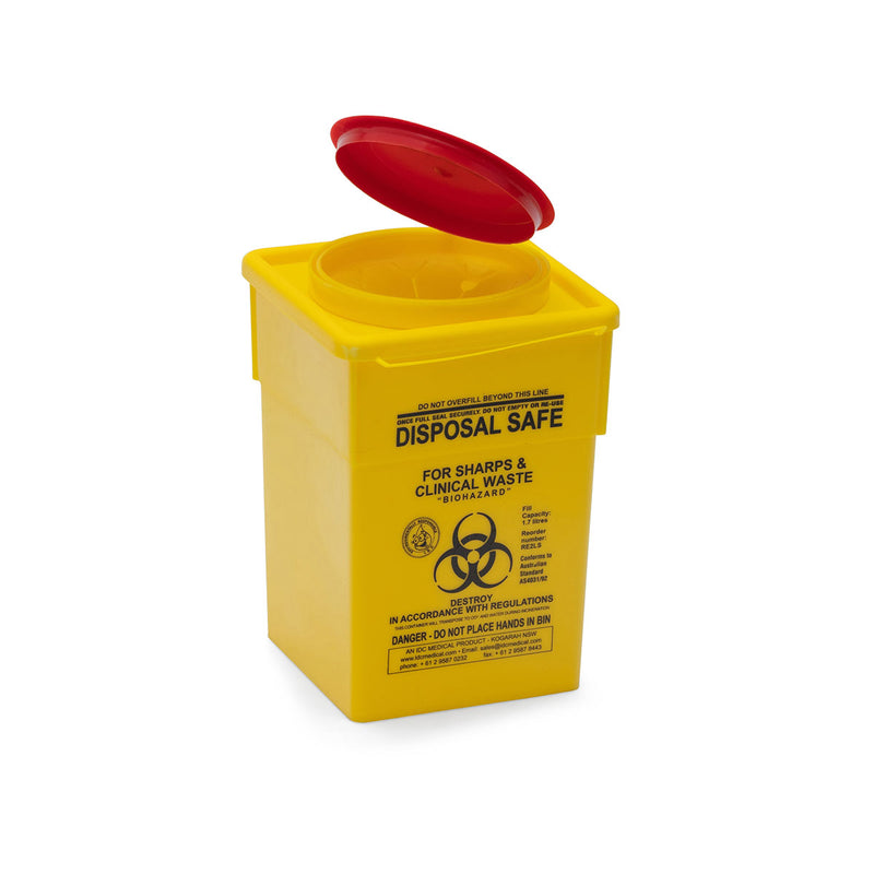 Yellow Armour Steel Security Safe YA2L-H2mm (CTN of 4 + 8 x RE2LS Sharps Containers)