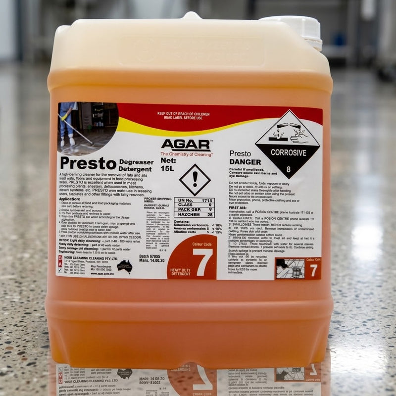 AGAR Presto Degreaser (15L)