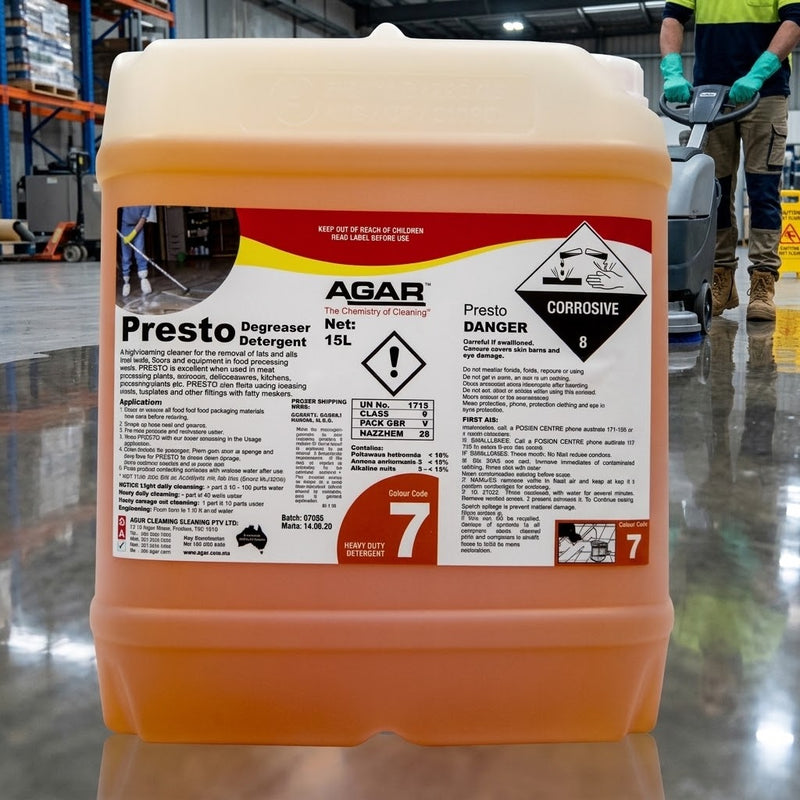 AGAR Presto Degreaser (15L)
