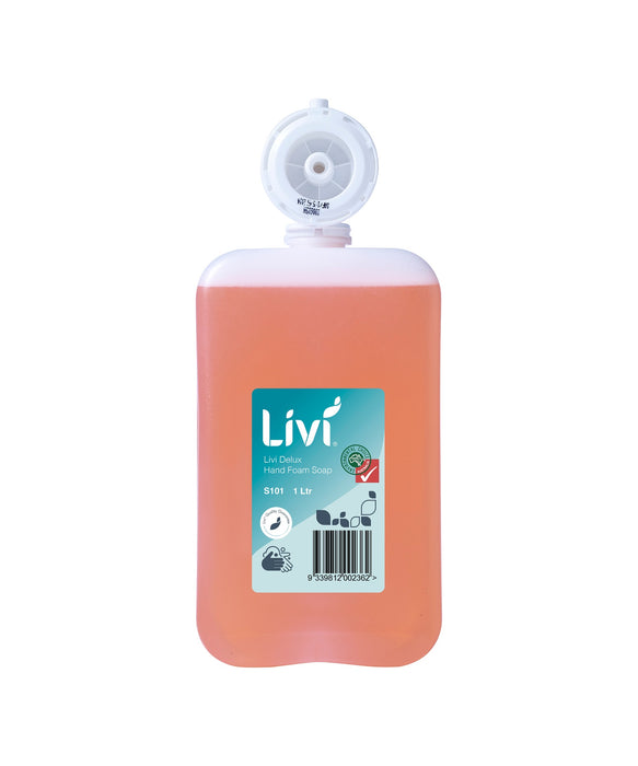 LIVI DELUX HAND FOAM SOAP POD (CTN 6)