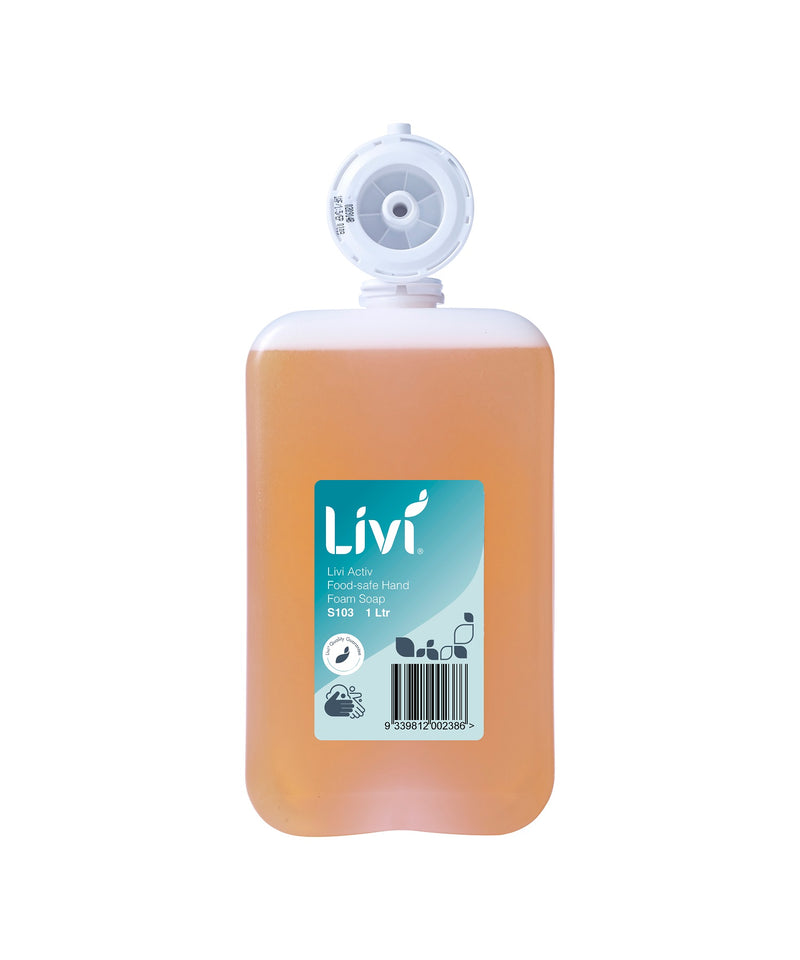 LIVI ACTIV FOOD-SAFE HAND FOAM SOAP POD (CTN 6)