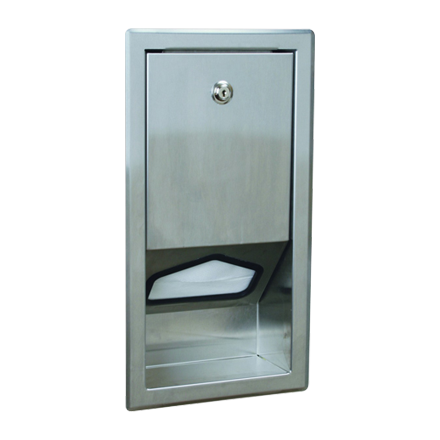 ASI JD Macdonald LINER DISPENSER, STAINLESS STEEL – RECESSED
