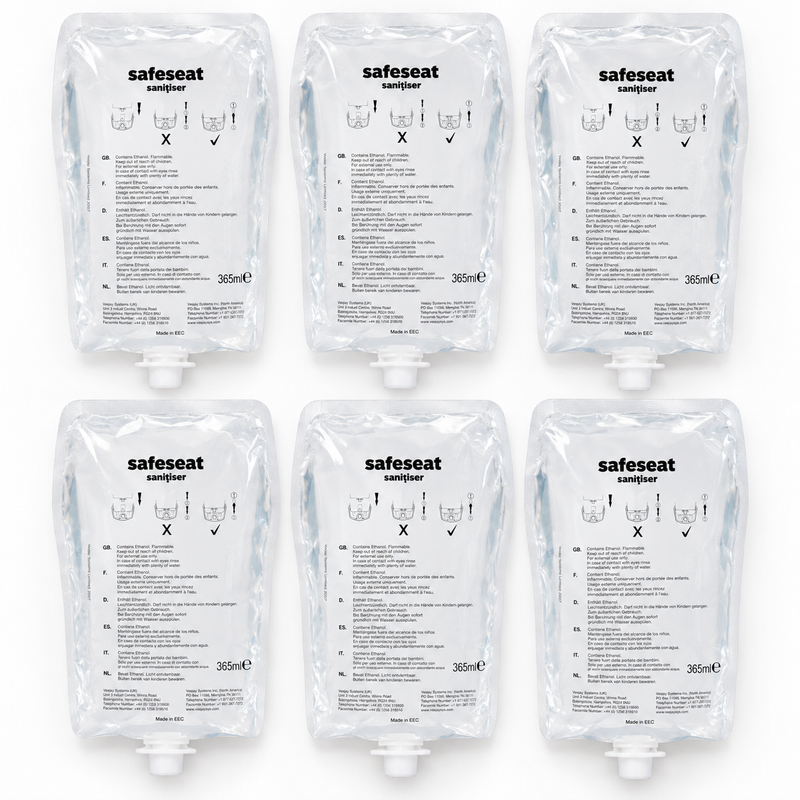 Sanitex Surface Sanitiser Refill 365ml (Case of 6)| Safeseat Dispenser Refill
