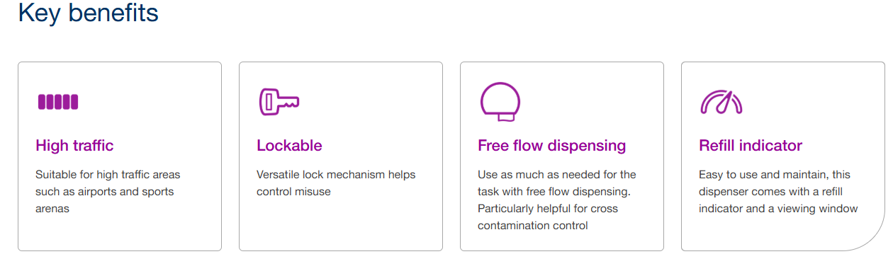 Tork T1 Jumbo Roll Dispenser 3″ Core | Commercial Toilet Paper Dispenser (554030)