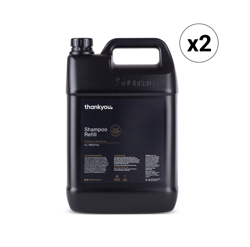 Thankyou Amenities Shampoo 5L Refill - Botanical Cedarwood (CTN 2)