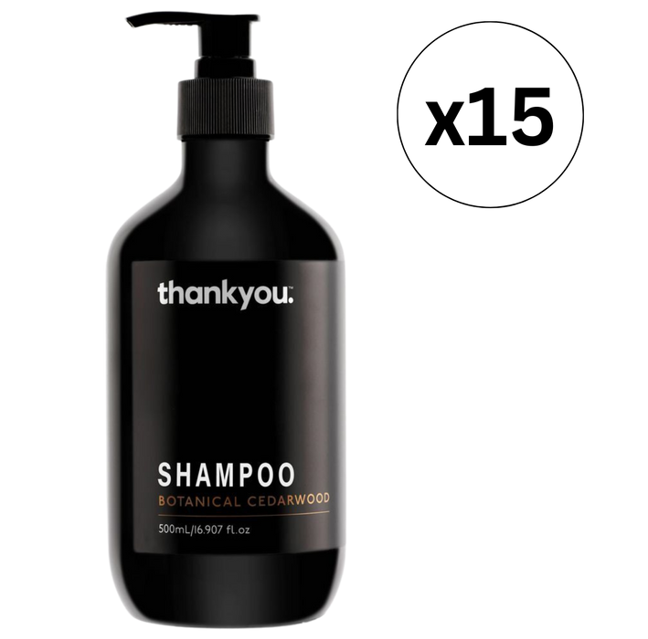 Thankyou Amenities Shampoo 500ml x15 - Botanical Cedarwood