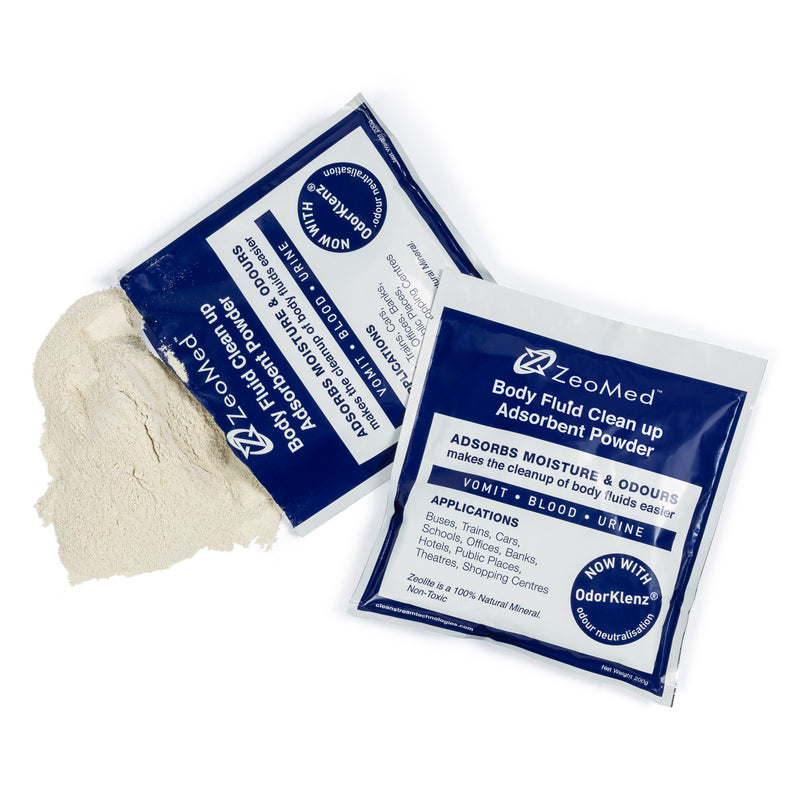 Body Fluid Spill Absorbent Powder Sachets 200g – ZeoMed
