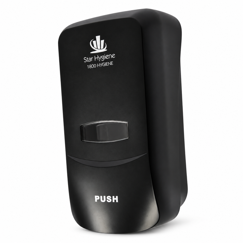 Star Hygiene Soap & Sanitiser Dispenser 1L – Complete Kit | Black, White or Unbranded
