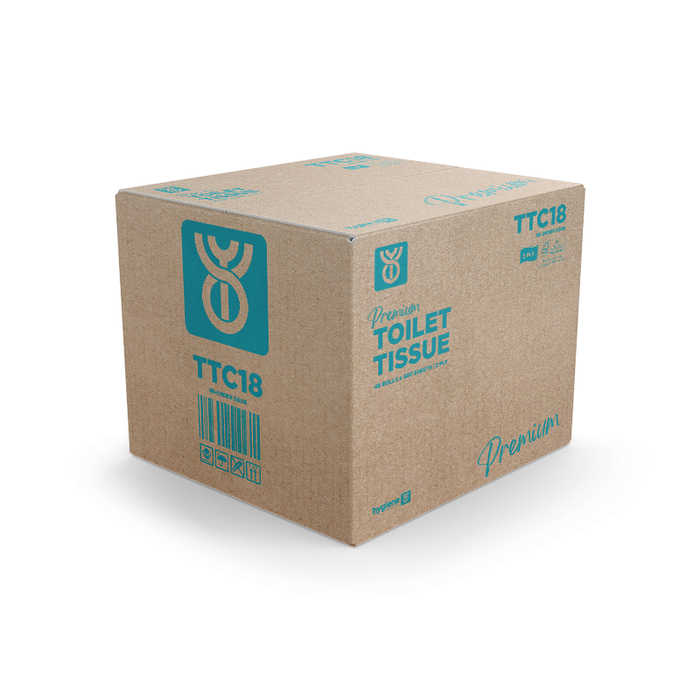 Hygiene Systems Premium Toilet Paper Rolls 2ply (48 rolls per carton)